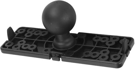 1.5 Ball Short Arm Fish Finder Mount, Universal Mounting Plate with 1.5 inches / 38mm / C Size Ball Adapters, Compatible with Garmin, Lowrance, Humminbird