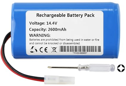 K KYUER Aspirapolvere Batteria per Xiaomi MI G1 Mijia G1 Vacuum Mop Essential G1 MJSTG1 SKV4136GL H18650CH Robot Vacuum Panasonic MC-WRC53 Phicomm X3 PUPPYOO R30 R30 Pro R35 Flyco FC9601 FC9602