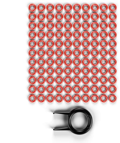 110-Piece Silicone O-Ring Set for Mechanical Keyboards Premium Rubber O-Rings Switch Dampeners and Free Keycap Puller Compatible with Cherry MX, Gateron, Kailh, and Holy Panda Switches (Red, 1.5mm)