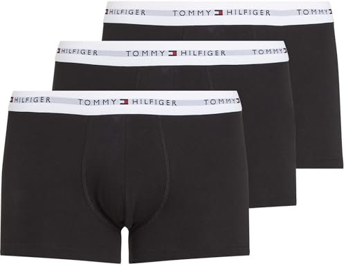 Tommy Hilfiger 3P WB Trunk Um0Um02763, Boxer, Uomo, Rosso (TH Wht/TH Wht/TH Wht), XXL