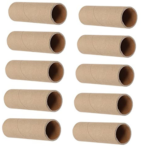 JEWEDECO 30 Stück Runde Papprollen Für Bastelprojekte - Kreative DIY-Röhren Aus Kraftpapier Für Kinder Und Kunstwerke Ideal Für Poster Und Transport
