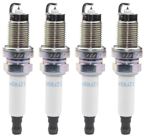 KFJFDHES Auto-Zündkerze Iraurita kompatibel mit SEAT Cordoba/Ibiza/Skoda Fabia/ROOMSTER/Octavia/VW Caddy/Fox/Lupo/Polo/Bora/SAGITAR/Golf ZFR5P-G Zündkerze Solides Terminal(4pcs)