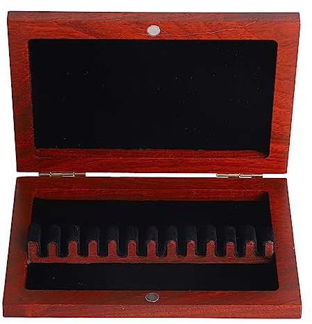 HUAOSN Custodia per Ance per Oboe, Scatola Porta Ance per Oboe in Sequoia di Grande Capacità, Custodia per Ance in Legno, Ideale per Musicisti Professionisti (CA08)
