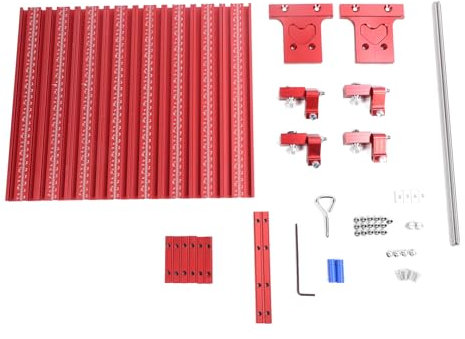Baxnore Circular Saw Track Set, Aluminum Alloy Circular Saw Guide Rail, Preventing Jams Guide Rail Joining Set, Track Universal Tool Set Kit with Woodworking