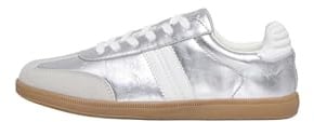 ONLY Damen Onlamber Pu Sneaker, Silver, 39 EU