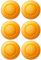 AC - Pack de 6 Platos Hondos - Modelo LYS Ámbar - Ø 19 cm - Vidrio - Apto para lavavajillas y microondas - Ideal para el hogar, Cocina y hostelería