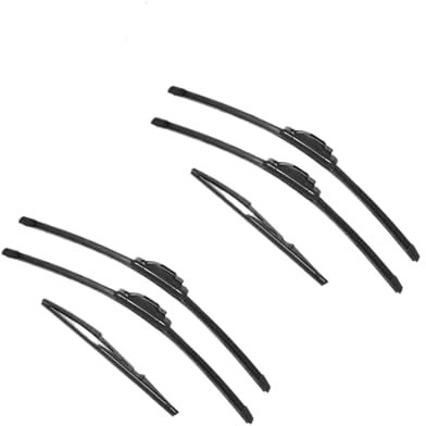 PFBGEXV Auto Vorne Hinten Wischer Klingen Für FIAT Für Punto 188 1999-2005 Vorne Hinten Scheibenwischer Klingen Auto Zubehör Wischblatt Wischerarm(6PCS)
