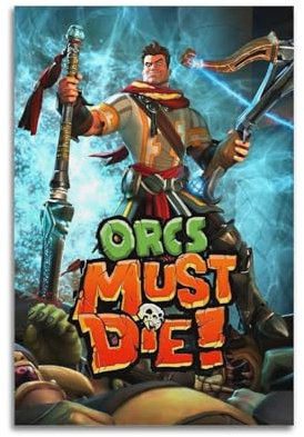 UWASCISF Must Die Ork Spiel Poster - Must Die - Poster - Moderne Wandkunst Poster für Schlafzimmer (50x75cm)