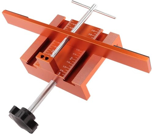 Tuesoa Door Hinge Jig Aluminum Alloy Tool Fit for Cabinets with Face Frame or Frameless - Supports, Positions, Levels