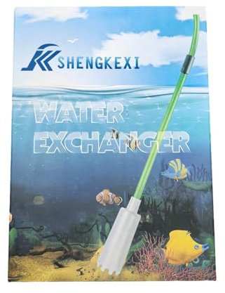 Weinsamkeit Sifonador Acuario y Kit de Limpieza para Acuarios, Fácil de Limpiar Grava y Cambiar Agua, Incluye 15 Accesorios como Manguera, con Guía de Instalación