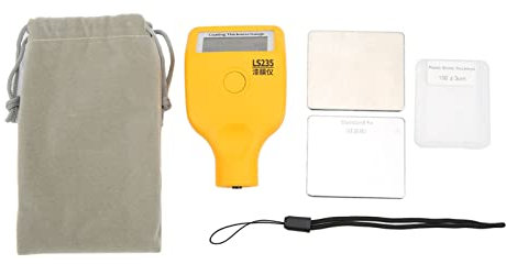 Lackmesser Dicke, Digitaler LCD -Bildschirm, Multifunktional, 3 Farb Hintergrundbeleuchtung, Fe/NFE -Messmodus für die Beschichtung