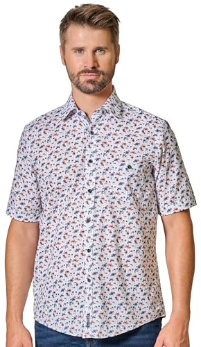 CASAMODA Freizeithemd Kurzarm Print Casual Fit