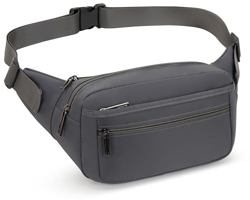 GERIINEER wasserdichte Gürteltasche Bauchtasche Damen Herren Multifunktionale Hüfttasche mit Reißverschluss Geeignet für Reise Wanderung und Alle Outdoor-aktivitäten