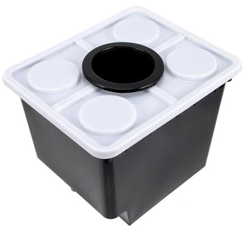 Homoyoyo Seau de Culture Hydroponique pour Légumes et Fleurs Jardinière Hors-Sol Simple et Stable Installation Facile pour Balcon et Jardin Potager Pot de Plantation sans Terre Noir avec