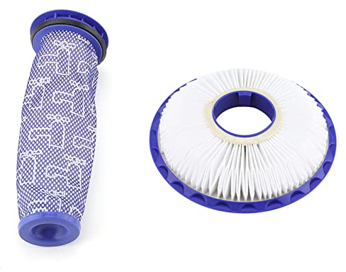 Kit de postfiltro y prefiltro compatible con HEPA para aspiradoras de animales y bolas DC41, DC65, DC66, filtros de vacío lavables y reutilizables con control de olores, reemplazo