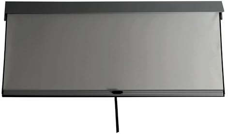 BERLINLODGE Seitenwand für Pergola 3x3m | HxB 205x270cm | Pavillon Rollo Ersatzseitenwand | Anthrazit | Stoff/Textil sturmfest