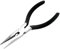 PERFORMANCE TOOL 1105 5-Inch Long Nose Pliers - Heat Treated Alloy Steel, Cushion Grip Handles, Hardened Wire Cutter