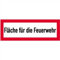 Schild Fläche für die Feuerwehr Alu 21 x 59,4cm