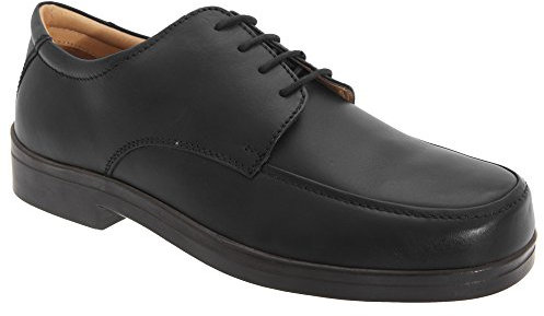 Roamers Mens Extra Wide Fitting Lace Tie Shoes (8 UK) (Black)