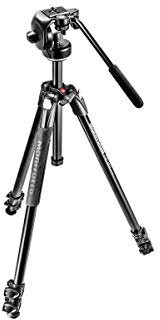 Manfrotto 290 Xtra 3-Section Aluminum Tripod with 128RC Micro Fluid Head and Quick Release