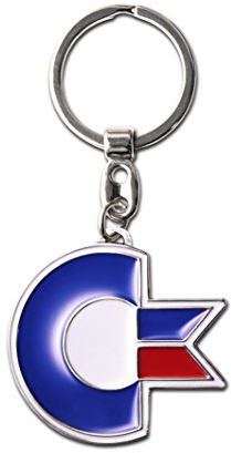 Logoshirt Nerd - Commodore C64 Logo Schlüsselanhänger - Key-Ring - farbig - Lizenziertes Originaldesign