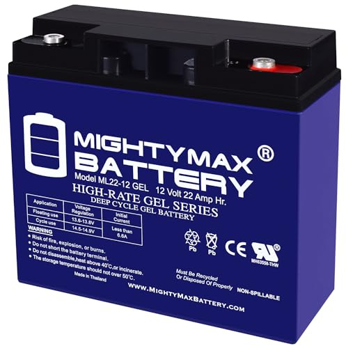 Mighty Max Battery 12V 22AH GEL Replacement Battery for Schumacher DSR ProSeries PSJ-2212 Booster