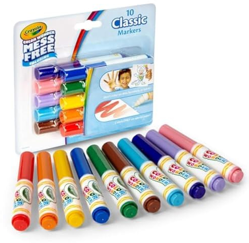 CRAYOLA Color Wonder Mini-Marker, mehrfarbig, 10 Stück (1 Stück)