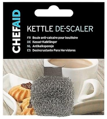 3xChef Aid Stainless Steel Doughnut Kettle Descaler, Silver