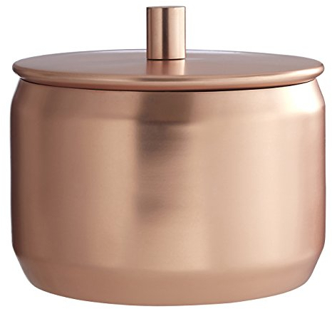 Premier Housewares Matte Copper Finish Madison Shine Storage Canister, Copper, 11 x 12 x 12 cm