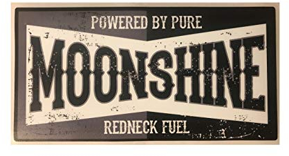 MG039 XXL grau/Aufkleber Moonshine 20 x 10 cm Schwarzbrenner Old School Oldtimer Vintage Retro Sticker Auto Motorrad