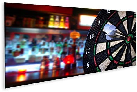 Bild Bilder auf Leinwand Darts Wandbild Poster Leinwandbild RSK