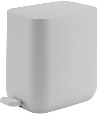 Smartbin 7Liter Kitchen Trash Can Pedal Dust Waste Basket Garbage Bin with Lid Inner Bucket Waste in-Home Bathroom Recycle Bin ABS Ivory