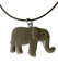 Cornelißen Kette Elefant, Holzanhänger Lederband Ketten Modeschmuck Elefanten Tier