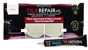 MagicEzy Tile RepairEzy: Clear Scratch Repair Touch Up Filler for Scratch Removal and Chip Repair on Tiles, Kitchen Cupboards, Enamel, Vases, Ceramic