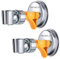 PROZADALAN Duschkopfhalterung Saugnapf 2pcs, Verstellbarer Brausehalter Bad ABS mit 360° drehbar Brausehalter für Handbrause, Wandmontage