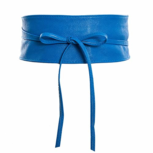 Toocool - Obi-Gürtel für Damen, Kunstleder-Bund, Taillengürtel Damen Breit Hüftgürtel ST-2087 [Eine Größe, Türkis]