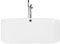 Baignoire Centrale de Type Ilot de Forme Ovale en Acrylique Blanc Design Tendance et Confort Ultime Capacité Maximum de 180 Litres Beliani