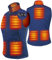 ARRIS Heated Vest for Women, Electric Heating Warm Gilet Slim Fit Size Adjustable for Outdoor Camping Hiking Golf Blue (Include 7.4V Battery)