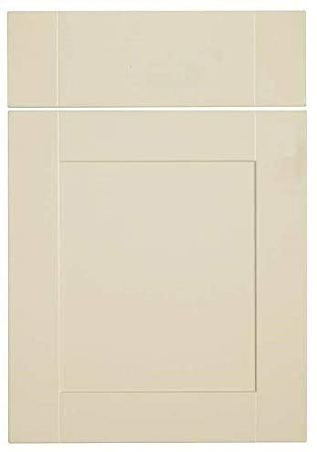Matt Cream Replacement Kitchen Unit Cupboard Door Compatible with Howdens Burford (Sample 10mm x 100mm)
