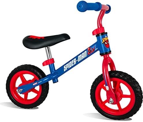 STAMP Jungen LAUFRAD Spiderman Running Bike, Blau, 10 inch