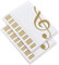 NINEWORD File Folder Document Wallets A4 Size Sheet Music Folder Themed Plastic Wallets Storage With Pocket (2, Transparent)