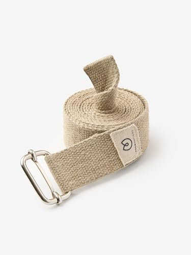 Yogamatters Hemp Yoga Belt Strap, 2.5m | For Stretching and Improving Flexibility | Yoga Accessories & Equipment