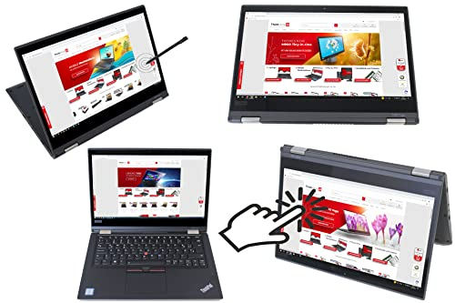 A-Ware Lenovo Thinkpad X380 Yoga Core i5-8250U 8GB 256GB SSD 13,3'' Touchscreen FullHD IPS (Generalüberholt), schwarz