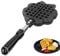VIFERR Waffle Maker Waffle Cake Mold, Stainless Steel, Black, Non Stick Coating, Cooking Accessories for Gas Stove