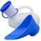 Auslaufsichere Unisex-Urinal-Toilette – Urinflasche mit weiblichem Urinalaufsatz – Männliche Urinalflasche – Reise-Urinflasche für Sie/He – 1 l