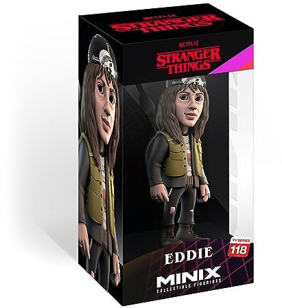 MINIX Collectible Figurines, Stranger Things - Eddie, 12 cm Sammelfigur, Ab 17+ Jahren, Deutsch