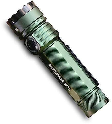 ACEBEAM E75 3000 Lumen Taschenlampe mit Magnetfuß, LED Taschenlampe Extrem Hell Aufladbar, IPX8 wasserbeständiges taktisches EDC-Blitzlicht, 26 Tage extrem langlebig für Camping, täglichen Gebrauch