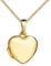 JEVELION Kleiner Herz Anhänger Medaillon 333 Gold Herz-Amulett für 2 Bilder zum Öffnen für Damen mit Halskette und Schmuck-Etui