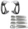 Robust 4 Pcs Door Handle Cover and Chrome Wing Mirror Covers for Nissan Primastar Vauxhall/Opel Vivaro Renault Trafic 2001-2014