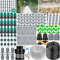 ZLPBAO Système d'irrigation Jardin 40m+6m, 242Pcs Kit Arrosage Automatique pour Jardin, 40M+16M Kit d'irrigation Goutte Kit d'irrigation Goutte à Goutte Système d'irrigation pour Jardin